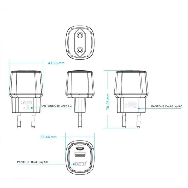 incarcator retea deji a88 33 watt alb [5]