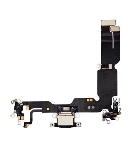 Componente Gsm - Banda Flex Incarcare pentru Iphone 15 plus negru mufa incarcare