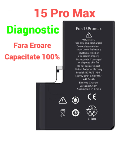 Seria 15 - Baterie Compatibila Iphone 15 Pro Max Diagnostic