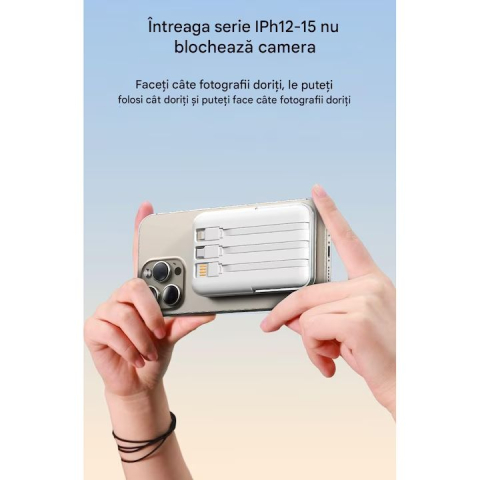 Baterie Externa Deji B275 10000 mAh Alb power bank powerbank [4]