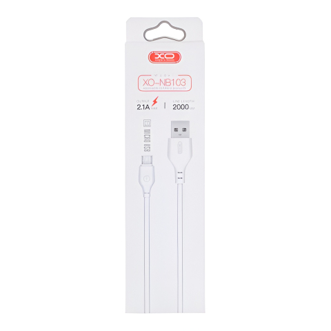 Cablu de Date XO-NB103 Usb - Micro Usb 2M Alb [2]