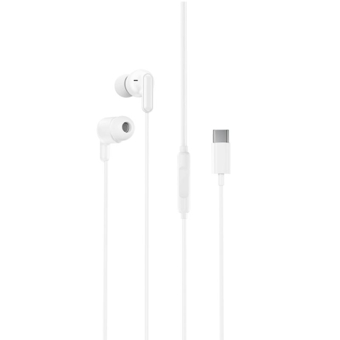 Casti / Headset - Casti Audio cu Fir cu mufa Type-C XO-EP84 Alb