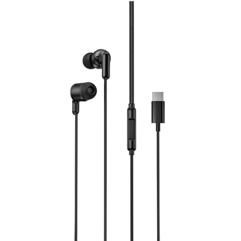 Casti / Headset - Casti Audio cu Fir cu mufa Type-C XO-EP84 Negru