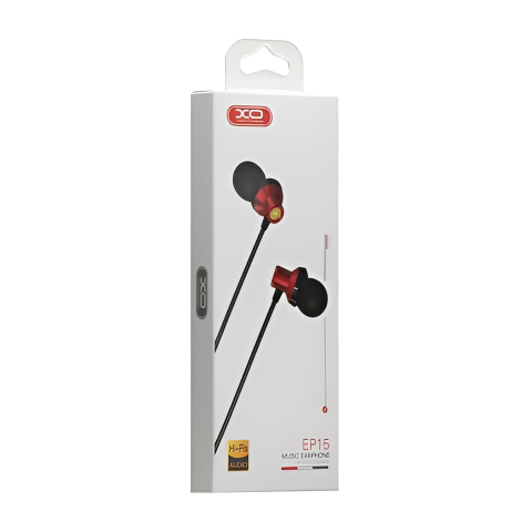Casti Audio cu Fir XO-EP15 Rosu [1]