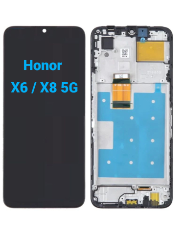 Huawei / Honor - Display Ecran Lcd pentru Honor X6 / X8 5G Negru cu Rama