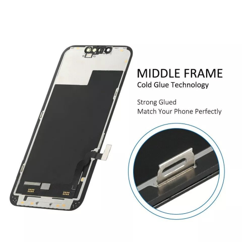 Ecran display lcd apple iphone soft oled premium negru jhx 13 [3]