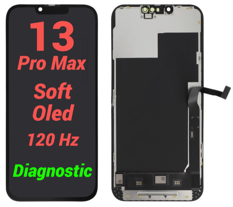 Seria 13 - Display Ecran Lcd pentru Iphone 13 Pro Max Soft Oled Diagnostic (120 Hz)