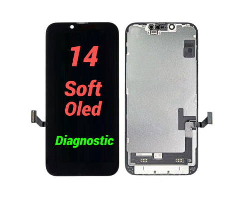 Ecrane / Display - Display Ecran Lcd pentru Iphone 14 Soft Oled Diagnostic (120 Hz)
