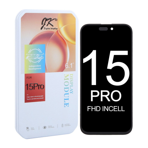 Iphone - Display Ecran Lcd pentru Iphone 15 Pro Incell JK (FullHD) Negru
