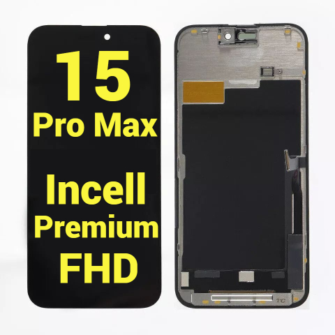 Iphone - Ecran display lcd apple iphone incell hd hd+ fhd premium negru 15 pro max