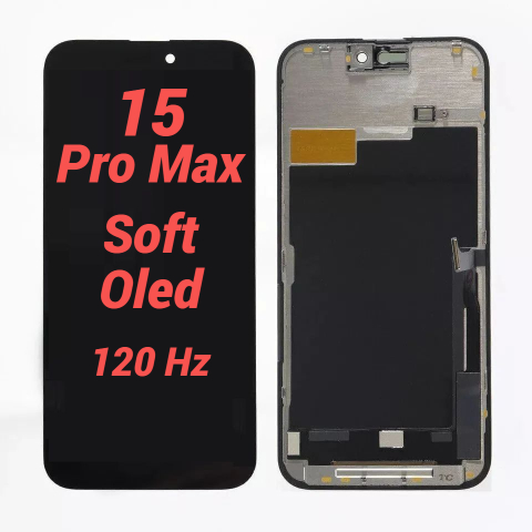 Iphone - Display Ecran Lcd pentru Iphone 15 Pro Max Soft Oled Negru