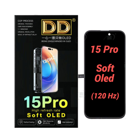 Seria 15 - Display Ecran Lcd pentru Iphone 15 Pro Soft Oled DD (120 Hz)