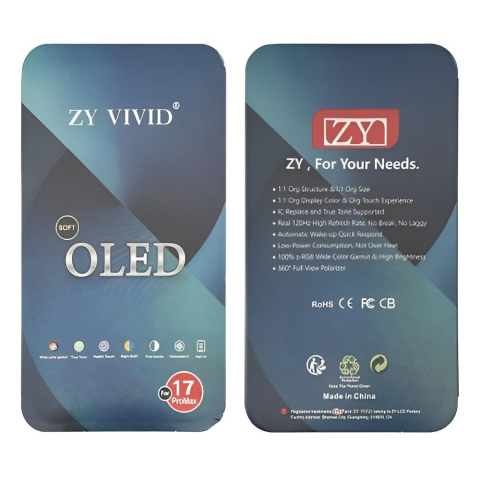 Ecrane / Display - Display Ecran Lcd pentru Iphone 17 Pro Max Soft Oled ZY (120 Hz)