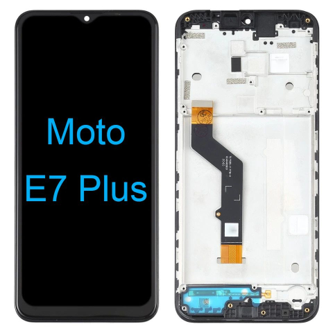 Motorola - Ecran display lcd moto negru Motorola E7 Plus XT2081