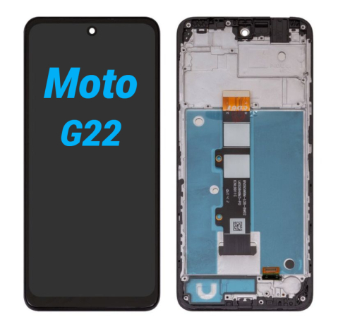 Ecrane / Display - Display Ecran Lcd pentru Motorola G22 cu Rama Negru