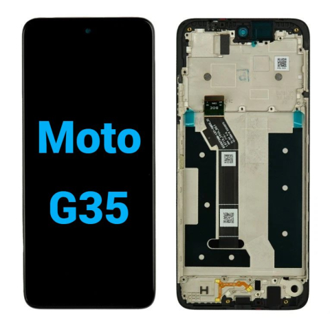 Motorola - Ecran display lcd moto negru cu rama Motorola G35 XT2433-3  XT2433-5