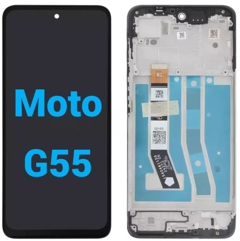 Motorola - Ecran display lcd moto negru cu rama Motorola G55 XT2435-2