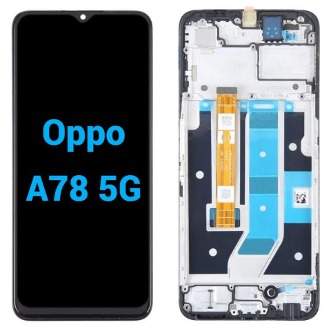 Oppo / Realme - Ecran display lcd oppo realme negru cu rama Oppo A78 5G CPH2483 CPH2495