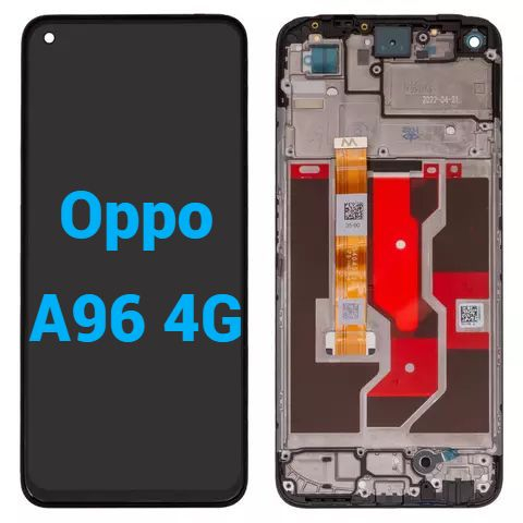Oppo / Realme - Ecran display lcd oppo realme negru cu rama Oppo A96 4G CPH2333