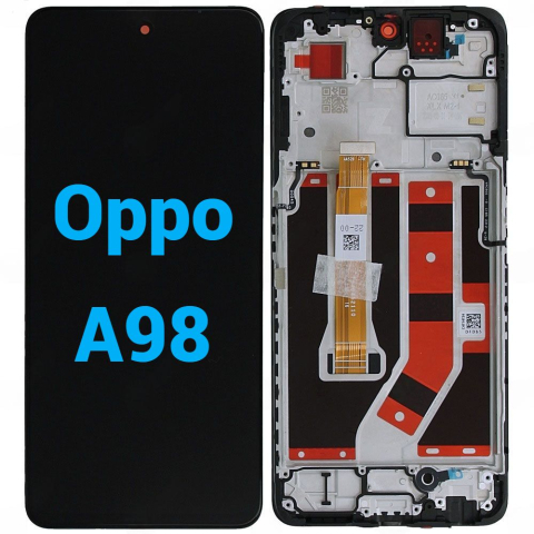 Oppo / Realme - Ecran display lcd oppo realme negru cu rama Oppo A98 CPH2529