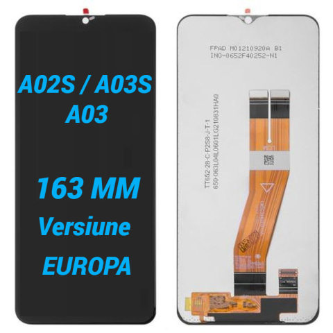 Samsung - Display Ecran Lcd pentru Samsung A02S / A03S / A03 Versiune Eu (163 mm)