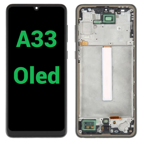 Samsung - Display Ecran Lcd pentru Samsung A33 5G (A336) Oled Negru cu Rama