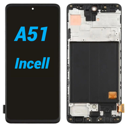 Samsung - Display Ecran Lcd pentru Samsung A51 (A515) Incell Negru cu Rama