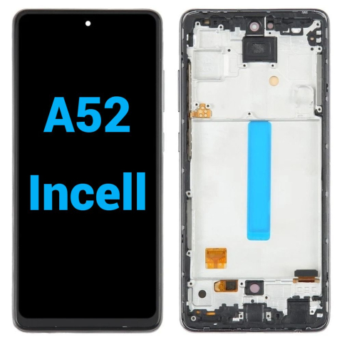 Samsung - Ecran display lcd samsung galaxy negru a52 a525 a52s a528 a52 5g a526 incell cu rama