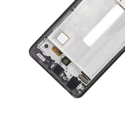 Ecran display lcd samsung galaxy negru a52 a525 a52s a528 a52 5g a526 soft oled cu rama [2]