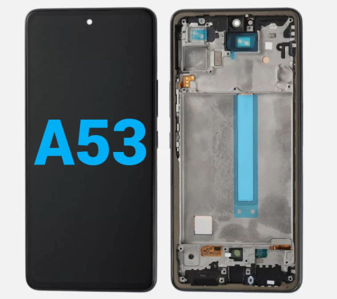 Samsung - Display Ecran Lcd pentru Samsung A53 (A536) Oled Negru cu Rama