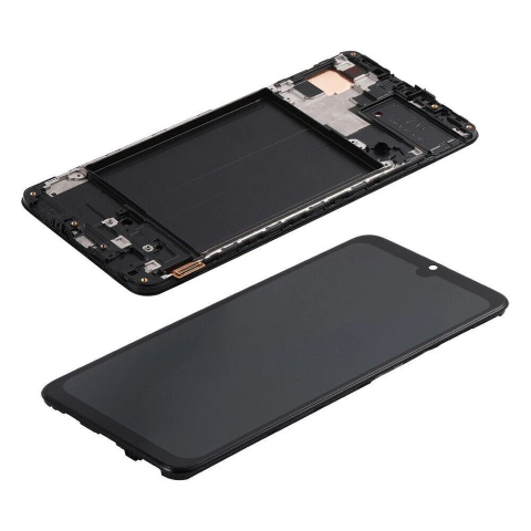 Display Ecran Lcd pentru Samsung A70 (A705) Incell Negru cu Rama [4]