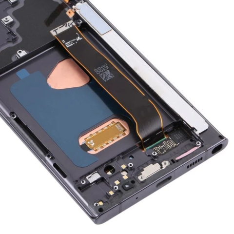 Display Ecran Lcd pentru Samsung Note 20 Ultra Negru cu Rama Soft Oled [1]