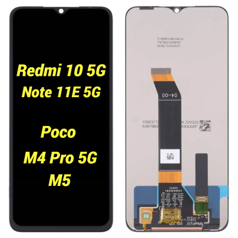 Xiaomi - Ecran display lcd xiaomi redmi negru Xiaomi Redmi 10 5G 22041219G  22041219NY Xiaomi Redmi Note 11E 5G 22041219C Xiaomi Poco M4 Pro 5G 22041219PG  22041219PI Xiaomi Poco M5 22071219CG