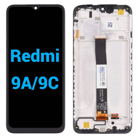 Ecrane / Display - Ecran display lcd xiaomi redmi negru Xiaomi Redmi 9A M2006C3LG M2006C3LC Redmi 9C M2006C3MG  M2006C3MNG Redmi 9C Nfc M2004J19PI Redmi 9AT M2006C3LVG Redmi 10A 220233L2G  220233L2C  220233L2I