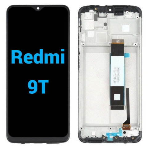 Xiaomi - Ecran display lcd xiaomi redmi negru cu rama  Xiaomi Redmi 9T M2010J19SG  M2010J19SY Redmi Note 9 4G M2010J19CT Poco M3 M2010J19CG