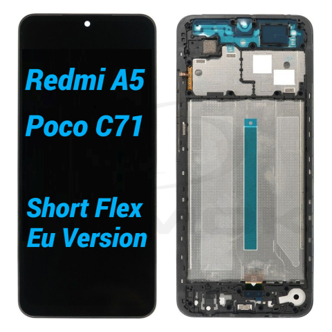Xiaomi - Display Ecran Lcd pentru Xiaomi Redmi A5 4G / Poco C71 (Short Flex) cu Rama