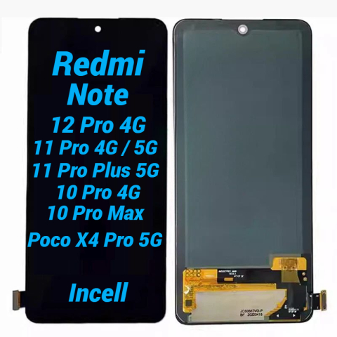Xiaomi - Ecran display lcd xiaomi redmi negru Xiaomi Redmi 12 Pro 4G 2209116AG 11 Pro 2201116TG  11 Pro 5G 21091116I 11 Pro Plus 5G 21091116UG 10 Pro 4G M2101K6G  10 Pro Max M2101K6I Poco X4 Pro 5G 2201116PG