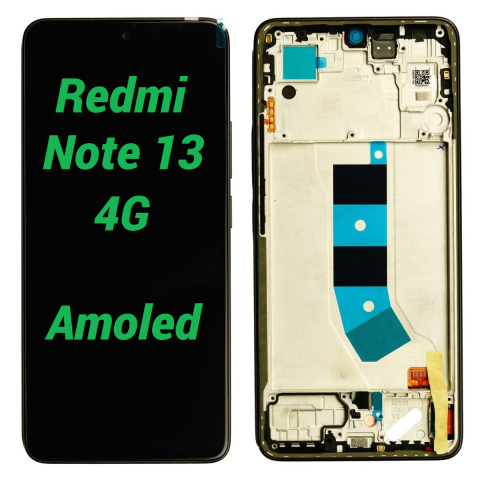 Xiaomi - Display Ecran Lcd pentru Xiaomi Redmi Note 13 4G Amoled cu Rama Negru