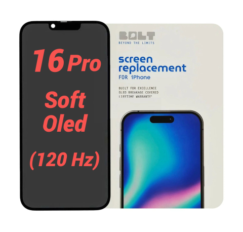 Ecrane / Display - Display Ecran pentru Iphone 16 Pro Soft Oled BOLT (120 Hz)