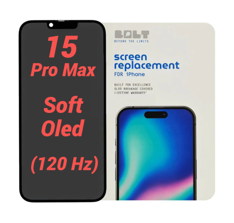 Ecrane / Display - Display Ecran pentru Iphone 15 Pro Max Soft Oled BOLT (120 Hz)