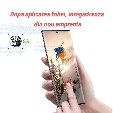 Folie Protectie 0,18 mm Fingerprint Unlock pentru Samsung S22 5G [2]