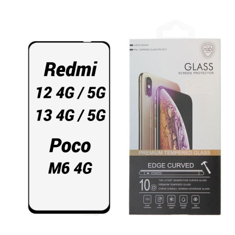 Folii Protectie 10D - Folie Protectie Ecran 10D pentru Xiaomi Redmi 12 / 13 // Poco M6 4G
