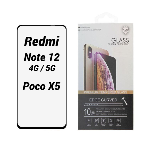 Xiaomi - Folie Protectie Ecran 10D pentru Xiaomi Redmi Note 12 4G / 5G // Poco X5