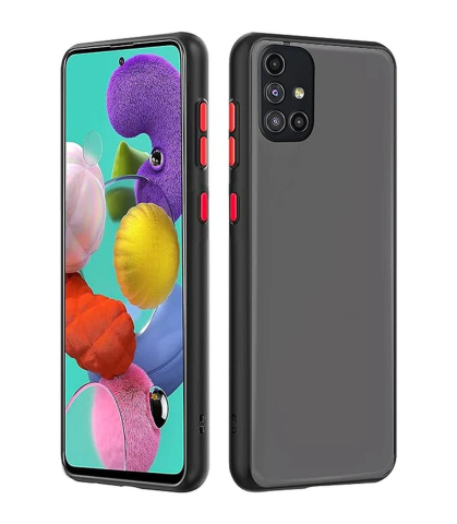 Huse - Husa Butoane Colorate pentru Samsung A57 Negru