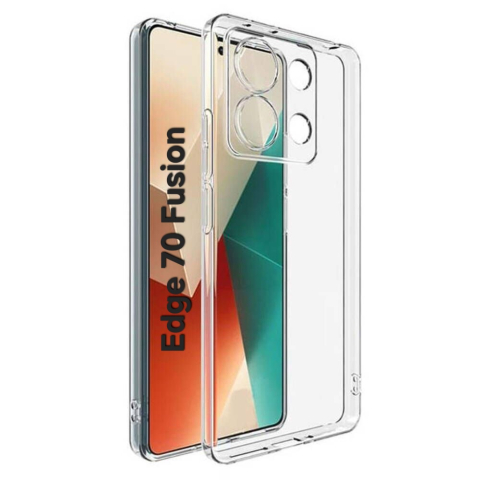 Motorola - Husa de silicon 2mm pentru Motorola Edge 70 Fusion cu protectie camera transparent