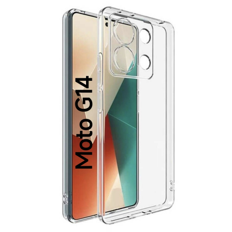 Motorola - Husa de silicon 2mm pentru Motorola G14 cu protectie camera transparent