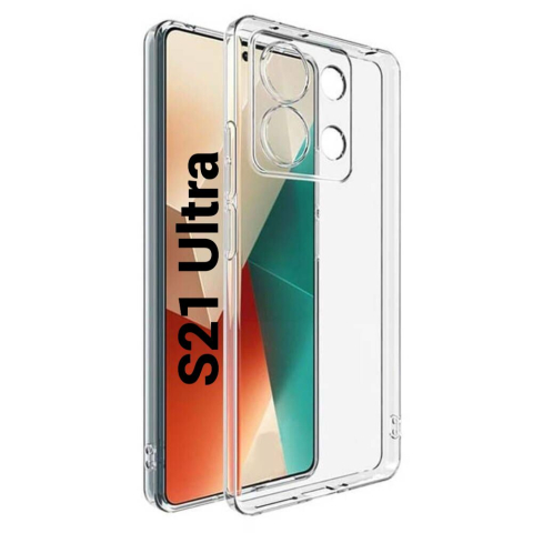 Samsung - Husa de silicon 2mm pentru Samsung s21 ultra g998 cu protectie camera transparent