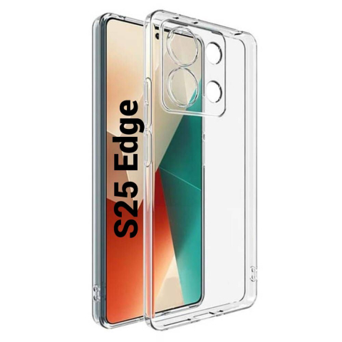 Samsung - Husa de silicon 2mm pentru Samsung s25 edge s927 cu protectie camera transparent