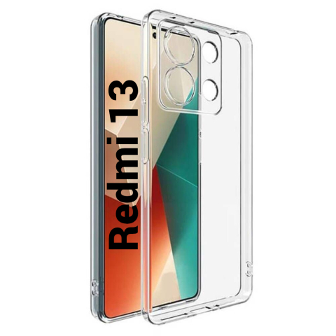 Xiaomi - Husa de silicon 2mm pentru Xiaomi Redmi 13 (2404ARN45A, 24040RN64Y). Xiaomi Redmi 13 5G (2406ERN9CI). transparent