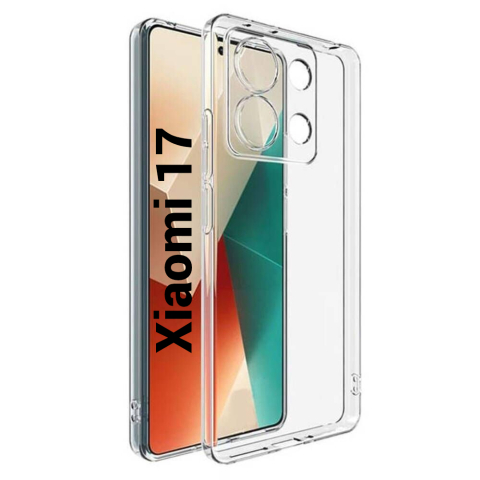 Xiaomi - Husa de silicon 2mm pentru Xiaomi 17 cu protectie camera transparent